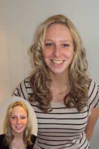 hair extentions voor en na