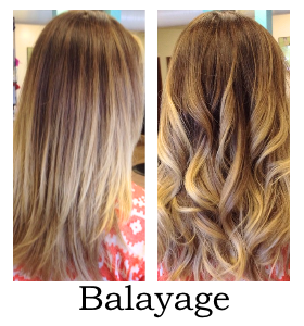 balayage in stjil haar en krullend haar